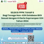 JADWAL PENDAFTARAN DIPERPANJANG HINGGA TANGGAL 7 JANUARI 2025